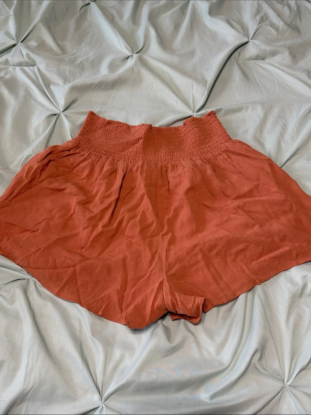 NWT Z Supply Dawn Crinkle Short Copper Women’s Elastic Band Size Large Boutique - Picture 7 of 7